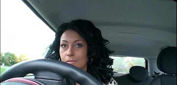  Danica Collins (Donna Ambrose) Plays In Car